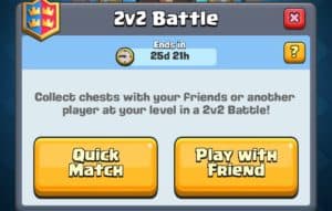 What is the new 2v2 Challenge in Clash Royale?